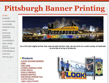 Tablet Screenshot of pittsburghbannerprinting.com